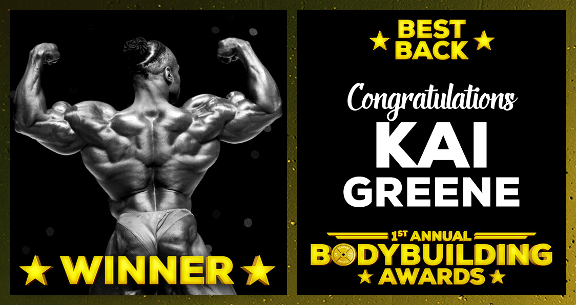 Best Back 2016 Kai Greene Bodybuilding Awards Generation Iron