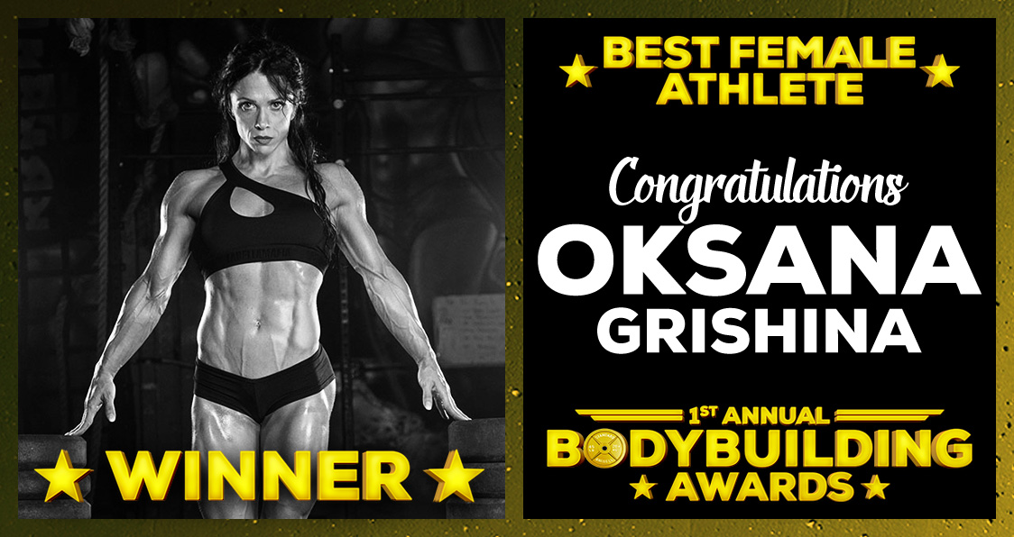Best Female Athlete Oksana Grishina Bodybuilding Awards Generation Iron
