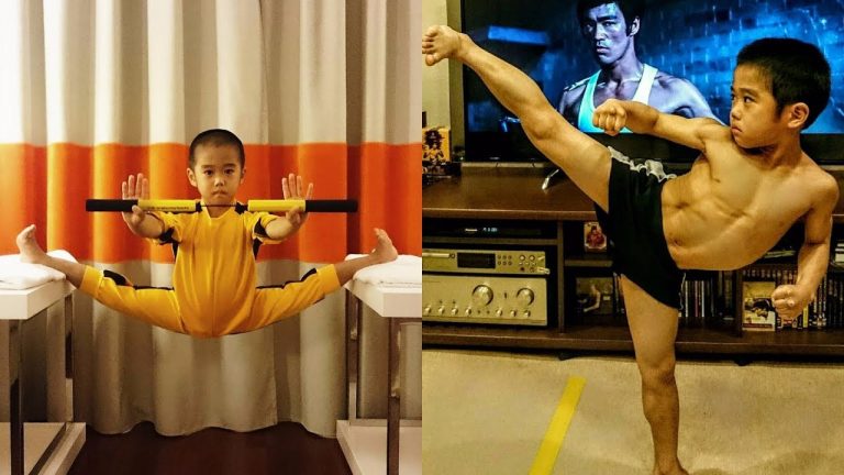 ASSISTA: Mini Bruce Lee com força agilidade!