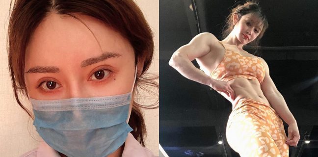 Médica Chinesa e bodybuilder está na linha de frente na batalha contra o Coronavirus