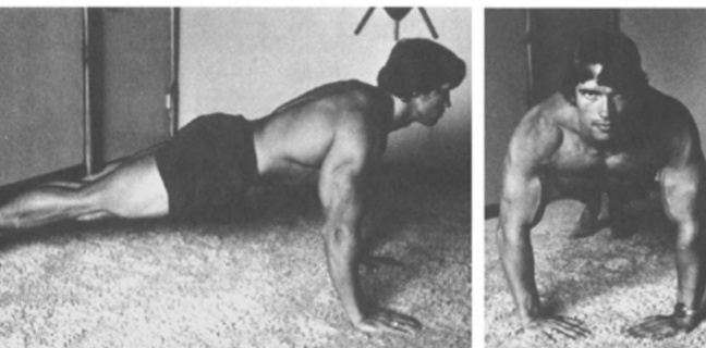 Arnold Schwarzenegger compartilha treino em casa