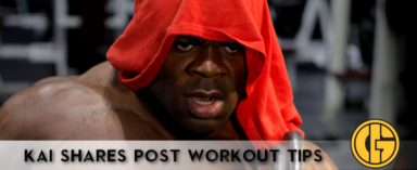 Generation Iron Kai Greene Post Workout