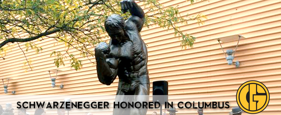 Generation Iron Arnold Schwarzenegger statue