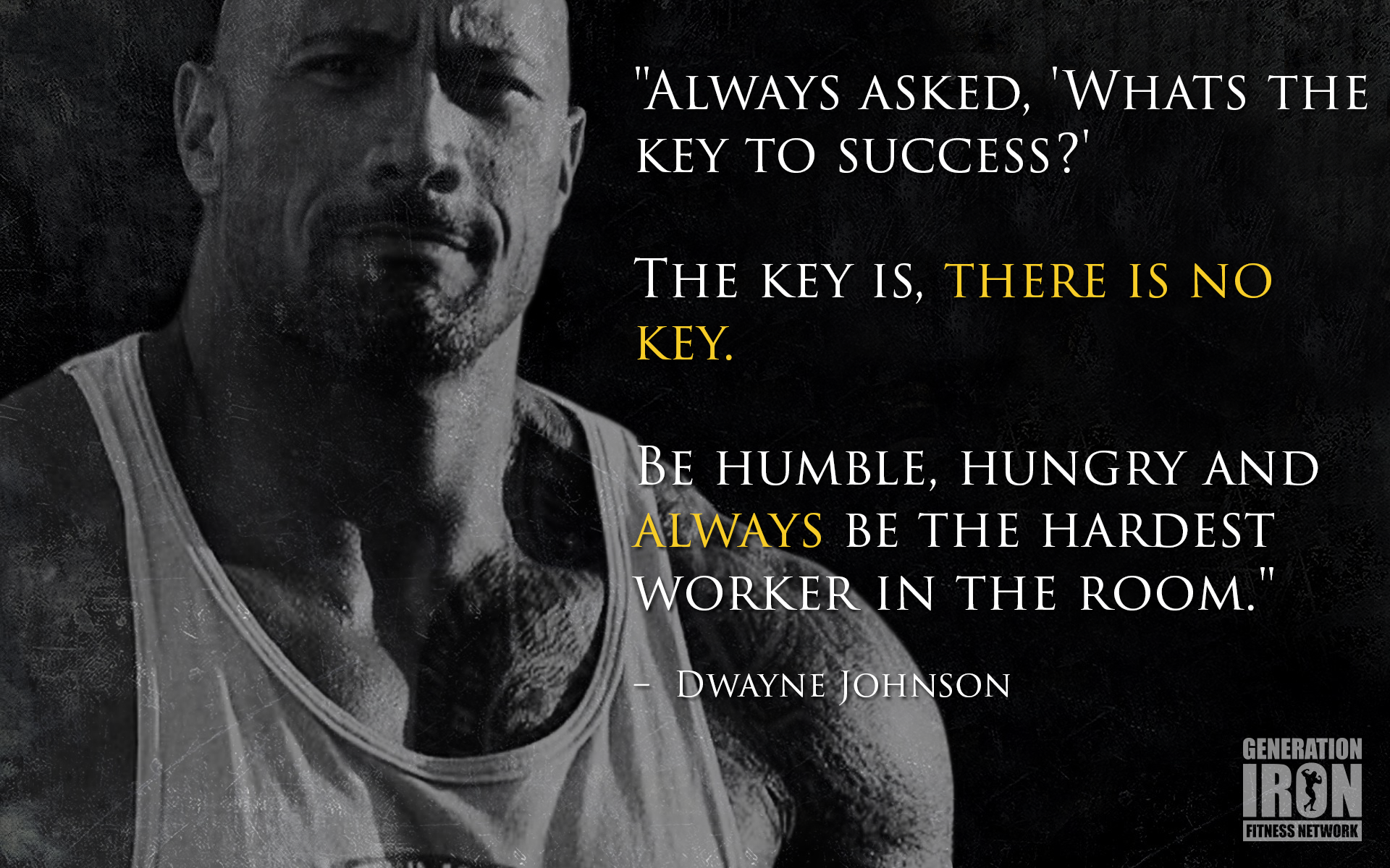 Quote Of The Week: Dwayne &Quot;The Rock&Quot; Johnson | Generation Iron