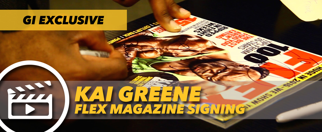 Generation Iron Kai Greene FLEX signing