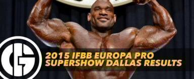 Generation Iron Europa Pro Dallas Results