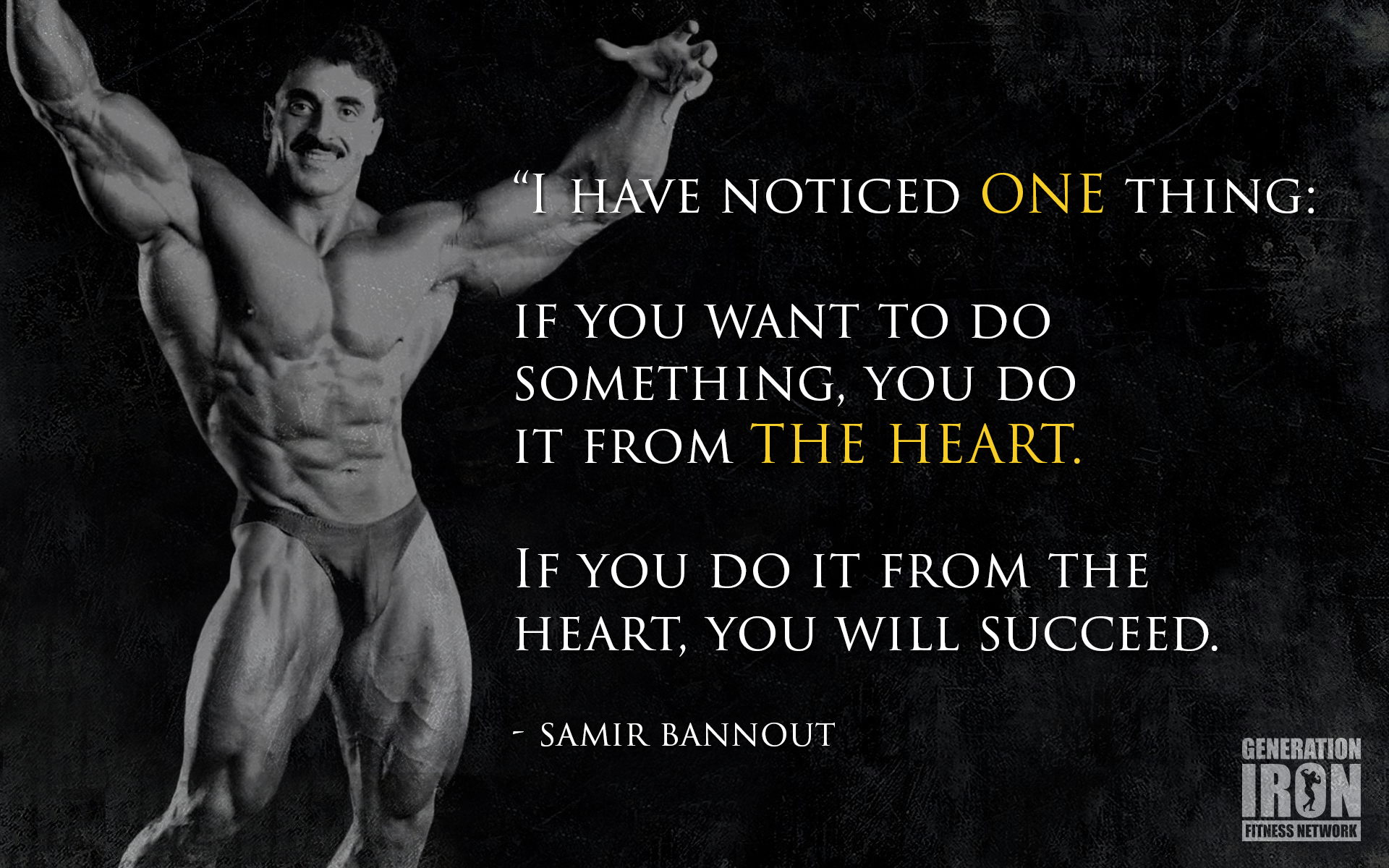 Generation Iron Samir Bannout Motivational Quote