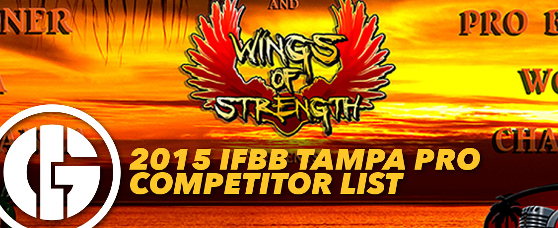 Generation Iron 2015 Tampa Pro Competitor List