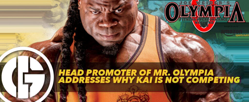 Generation Iron Kai Greene Mr. Olympia Promoter