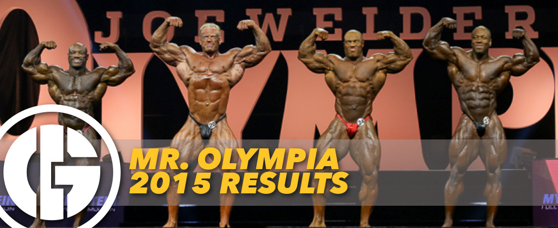 Mr. Olympia 2015 Results Header