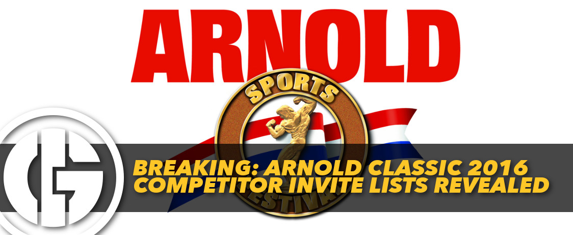 Generation Iron Arnold Classic 2016 Invite List