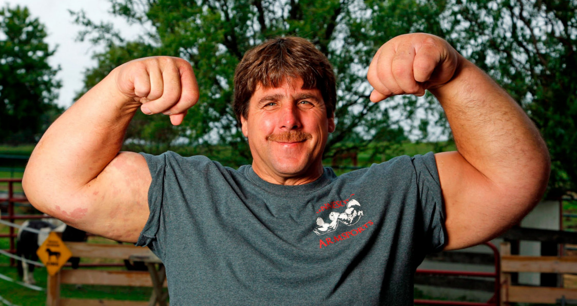 Arm Wrestler With Popeye Arms Has Superhuman Strength | Generation Iron