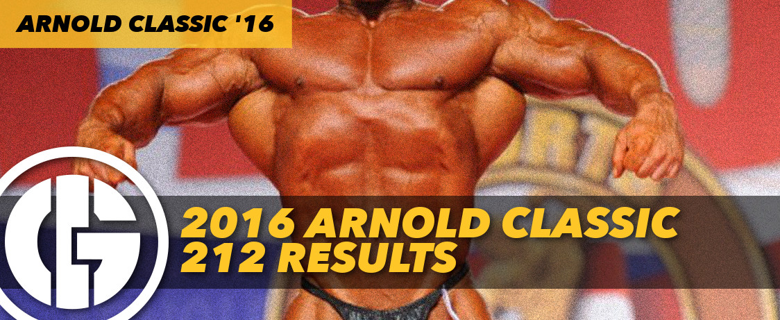 Generation Iron 2016 Arnold Classic 212 Results