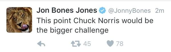 jon jones chuck norris tweet
