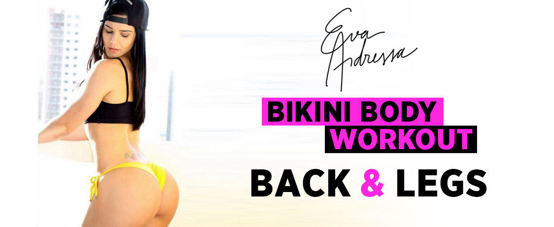 Generation Iron Eva Andressa Bikini Workout Legs Back