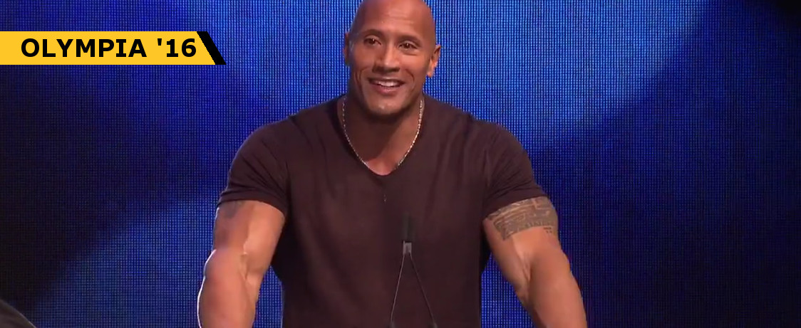 The Rock Announces Olympia on CBS Sports Generation Iron