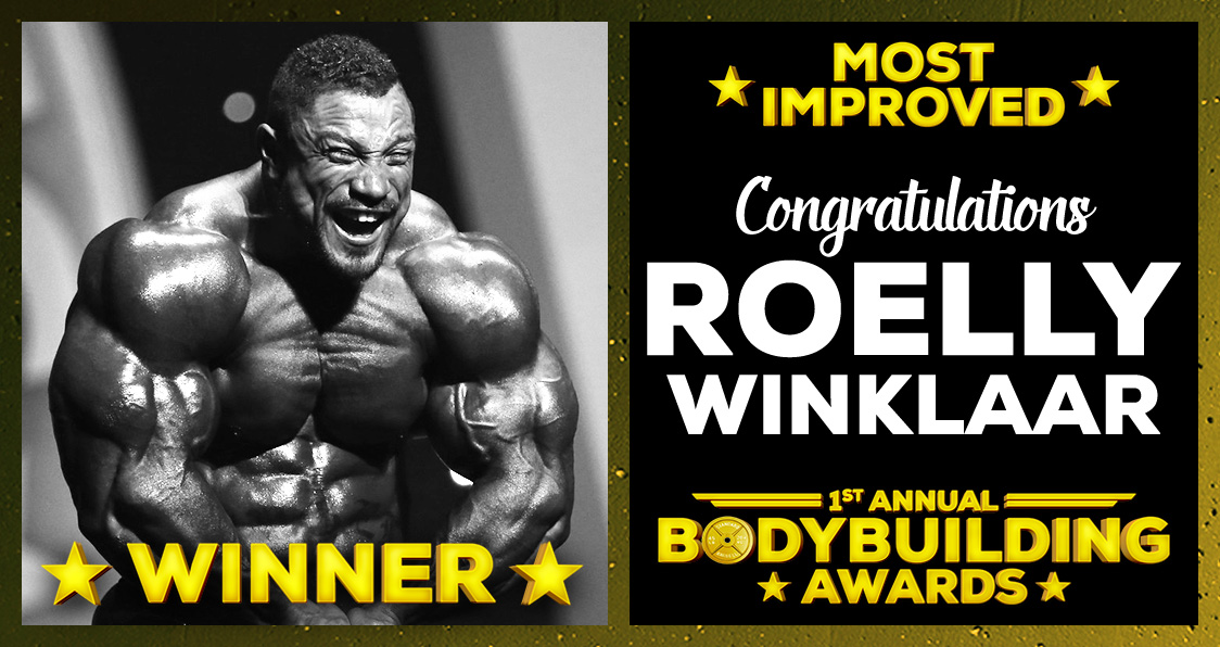 Most improved Roelly Winklaar Bodybuilder Awards Generation Iron