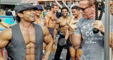 Arnold Schwarzenegger Muscle Beach