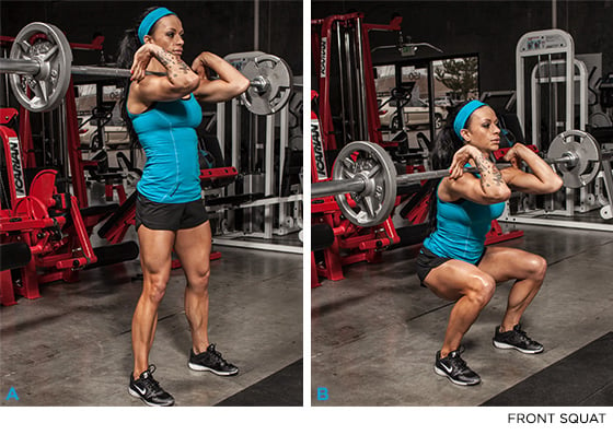 3 Ways To Perform The Front Squat, And Which One Is The best For