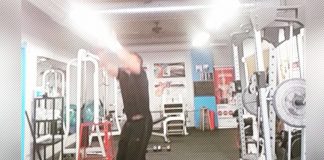 Bodybuilder Jumps High Generation Iron