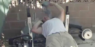 Guy Drops Dumbbell On Face Talking On Phone Generation Iron