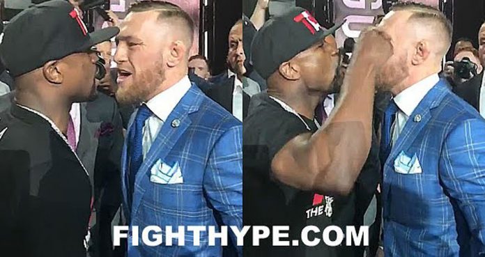 McGregor vs Mayweather press conference Generation Iron