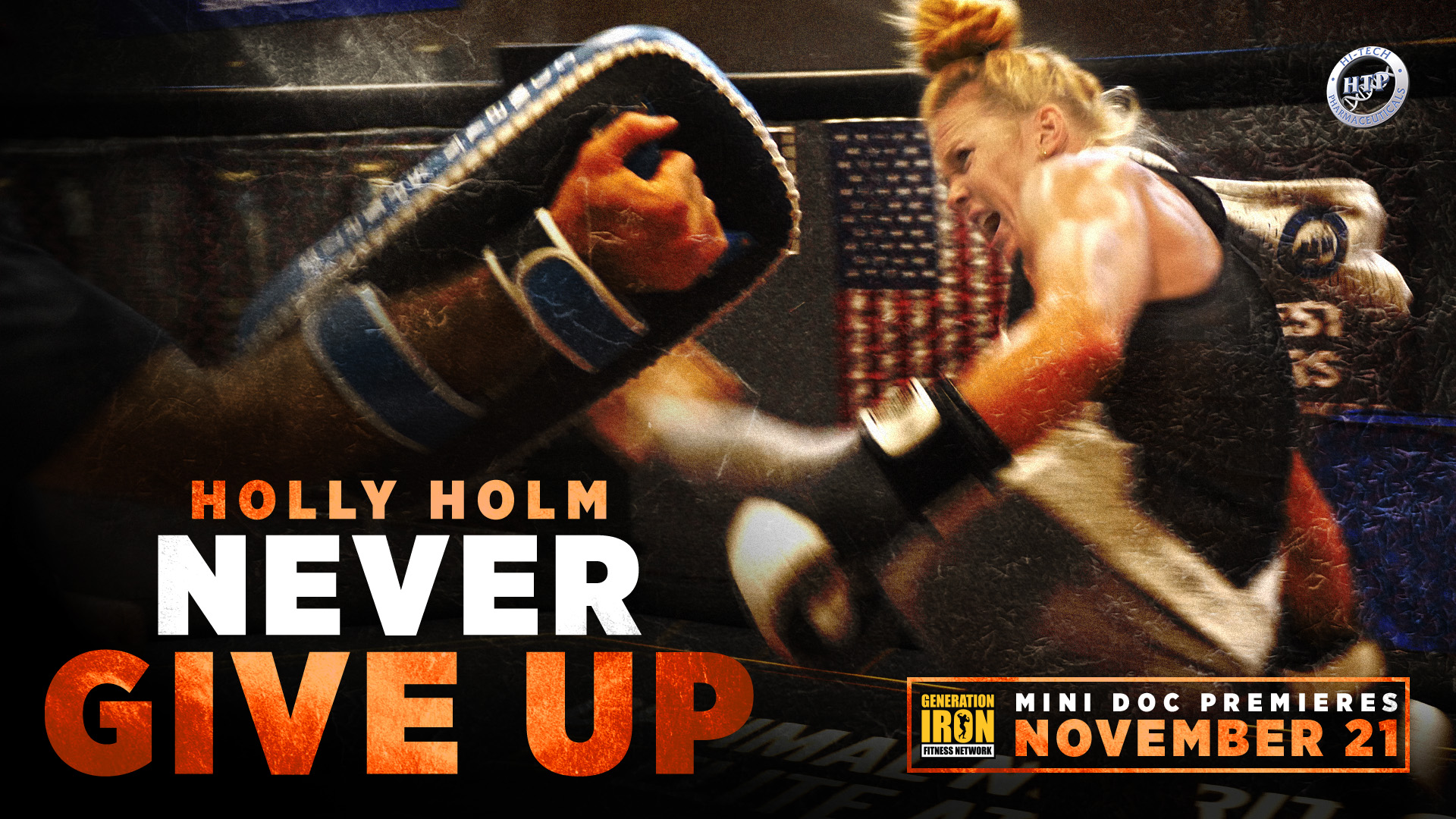 Holly Holm Never Give Up Poster Generation Iron