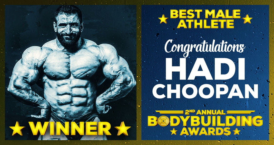 Hadi Choopan Best Male Athlete Bodybuilding Awards 2017