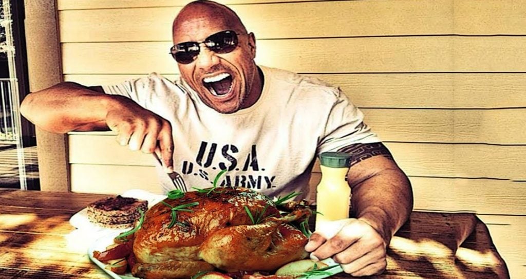 the rock's leg workout nutrition