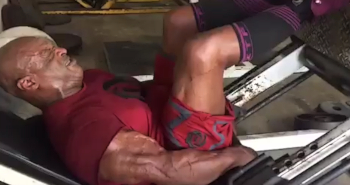 After 12 Spinal Surgeries Ronnie Coleman is Still Training Legs Like a Beas...