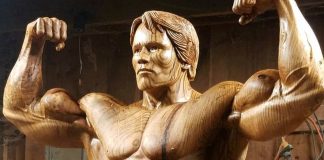 Arnold Schwarzenegger statue Generation Iron