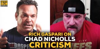 Rich Gaspari on Chad Nicholls and bodybuilding gurus Generation Iron