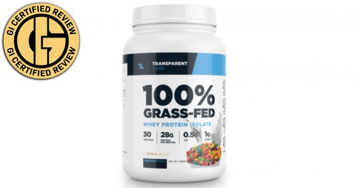 Transparent Labs 100% Grass-Fed Protein Isolate