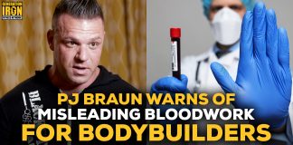 PJ Braun misleading bloodwork for bodybuilders