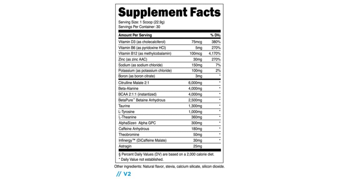 Transparent Labs BULK Label