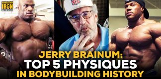 Jerry Brainum top 5 bodybuilding physiques