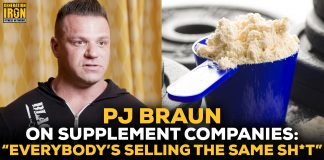 PJ Braun supplement companies bodybuilding