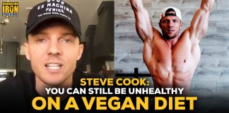 Steve Cook vegan can be unhealthy
