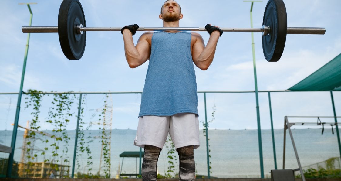 barbell press