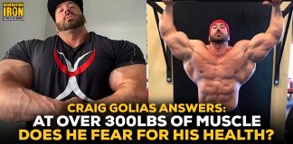 Craig Golias 300 pounds bodybuilder health