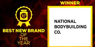 Generation Iron Supplement Awards 2020 Best New Brand National Bodybuilding Co.