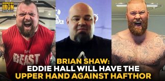 Brian Shaw Eddie Hall vs Hafthor Bjornsson boxing match