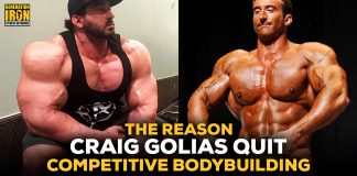 Craig Golias Reason quit competitive bodybuilding