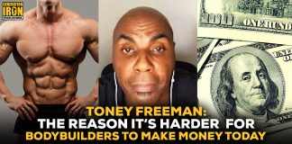 Toney Freeman bodybuilder money