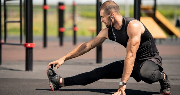 stretching