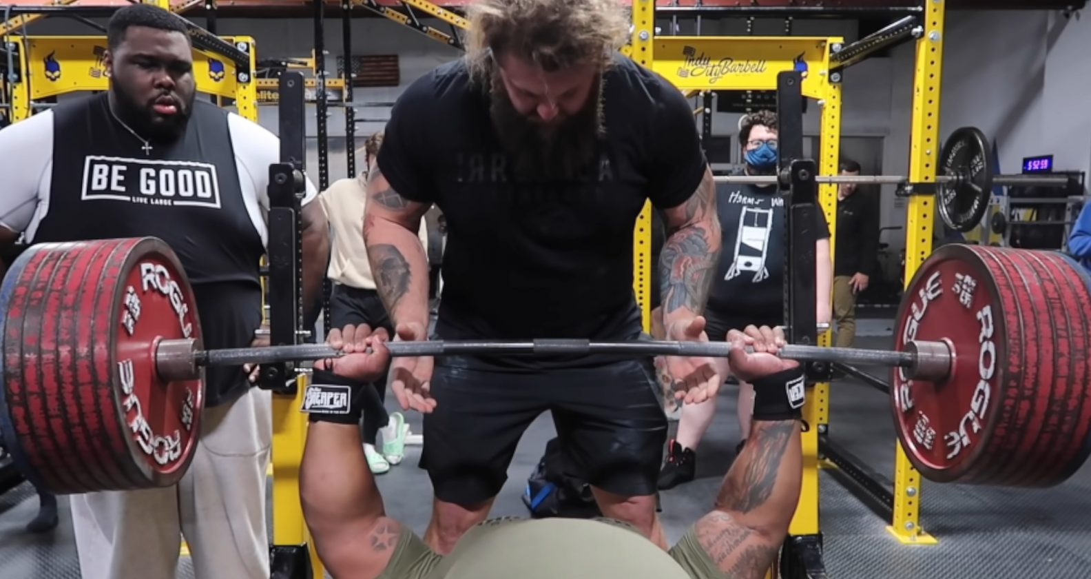 The Powerlifter Bench Presses