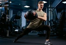 side lunge with dumbbells