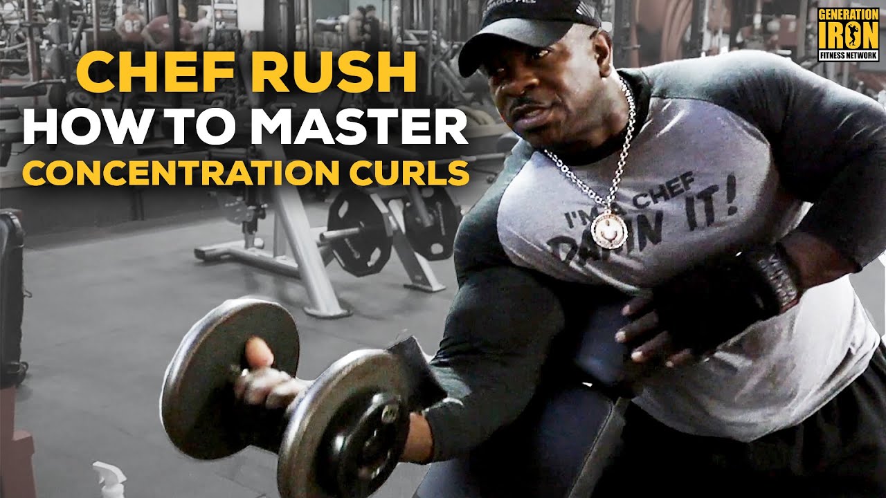 Chef Rush workout concentration curls