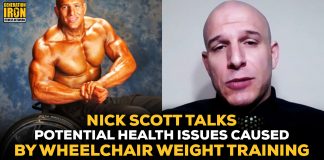 Nick Scott Wheelchair bodybuilding training health risks