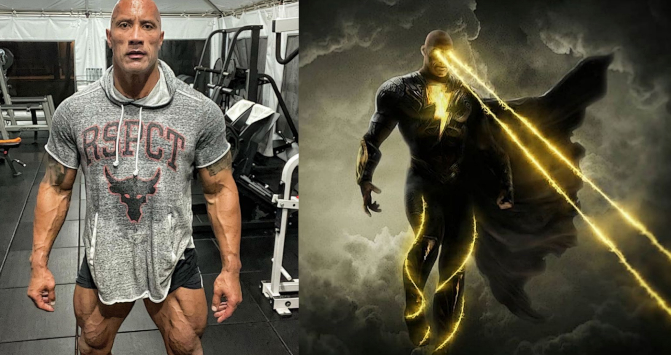 The Rock impressiona fãs com músculos durante treinamento para estrelar  filme de personagem da DC